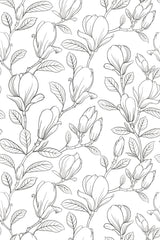 Seamless minimal floral