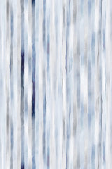 Vertical streaks in varying shades of blue and gray create a watercolor-like pattern on this peel and stick removable wallpaper.