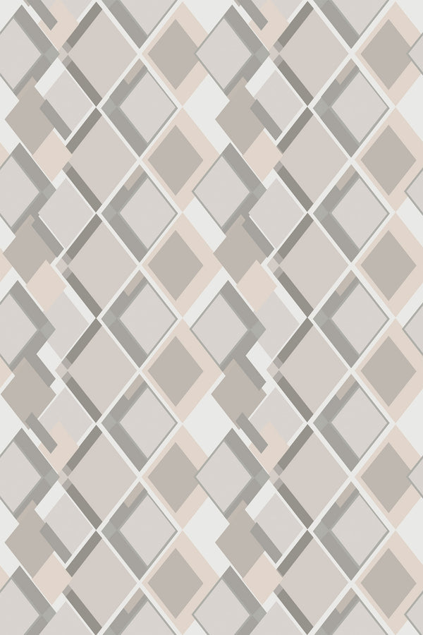 Gray retro geometric