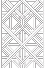 Geometric art deco grid