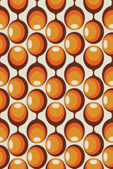 Orange retro circle