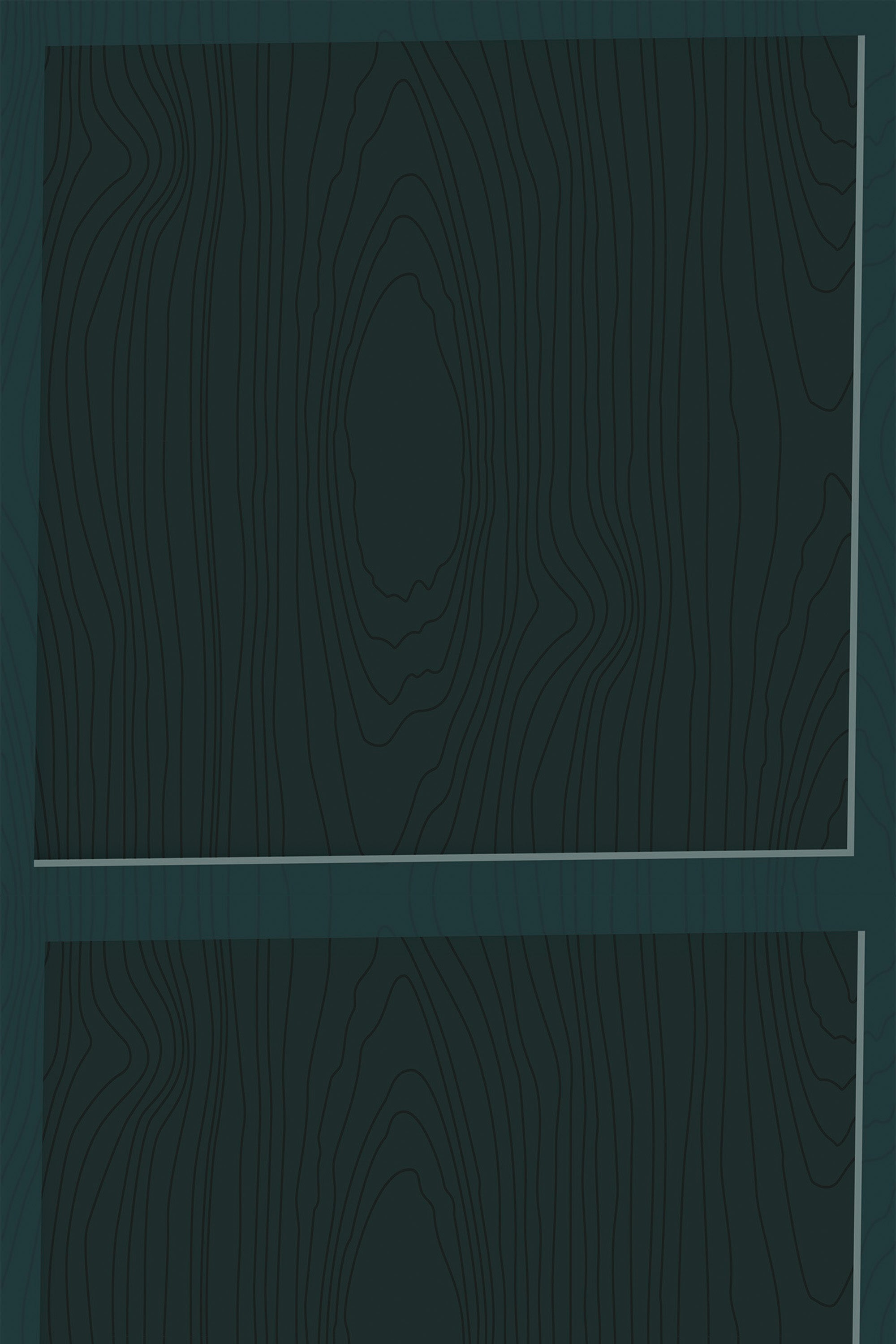 Dark green wallpaper with a stylized geometric wood grain pattern, offering a modern aesthetic for home decor as a peel and stick removable wallpaper.