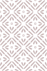Geometric starburst pattern in shades of grey on a white background, peel and stick removable wallpaper.