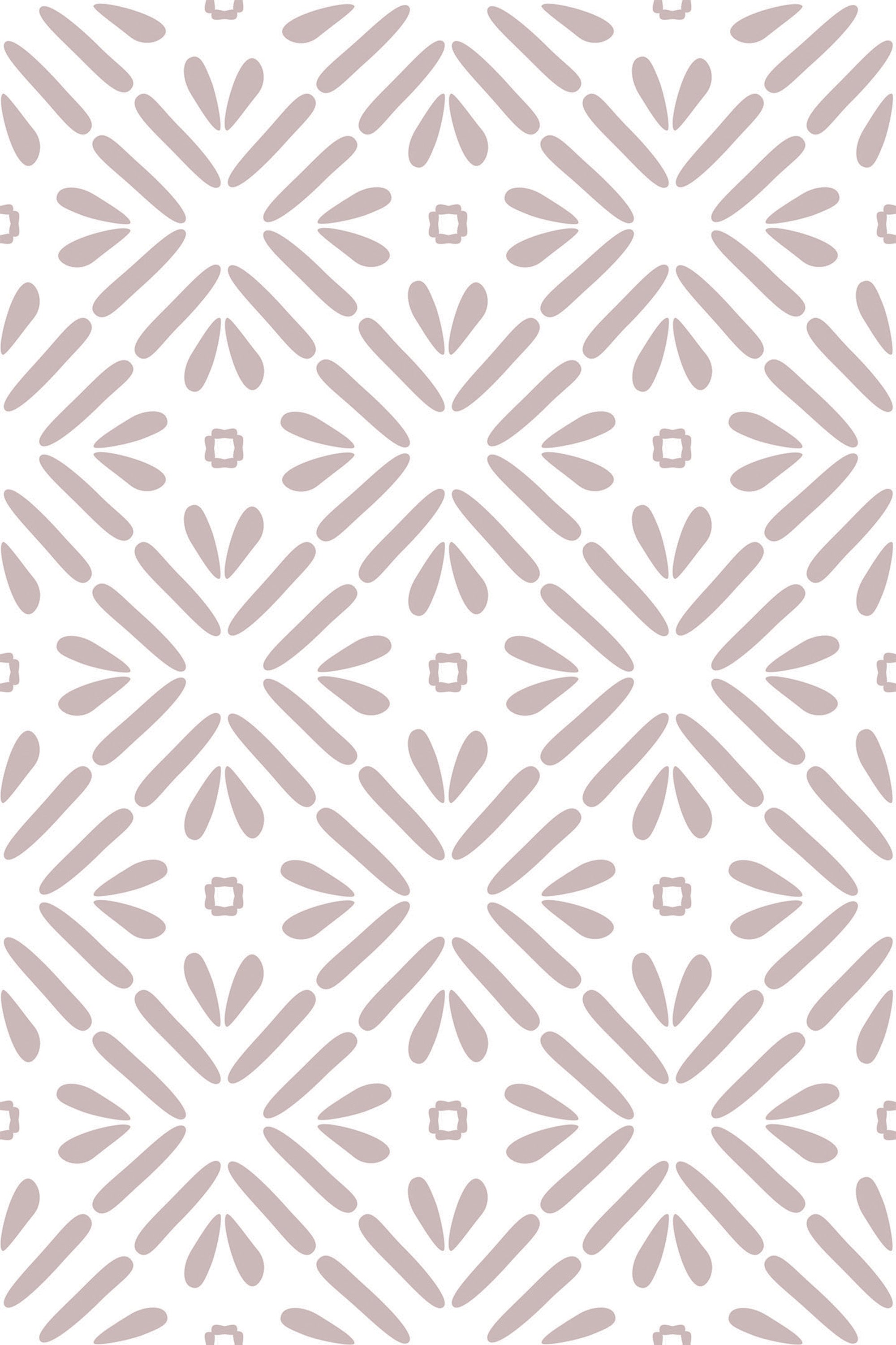 Geometric starburst pattern in shades of grey on a white background, peel and stick removable wallpaper.