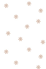 Beige background with evenly spaced, small, simple daisy patterns in a minimalistic style, peel and stick removable wallpaper.