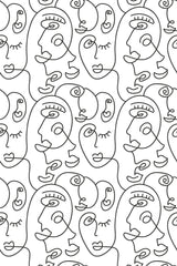 Face line art