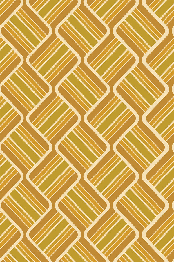 Yellow retro squares