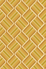 Yellow retro squares