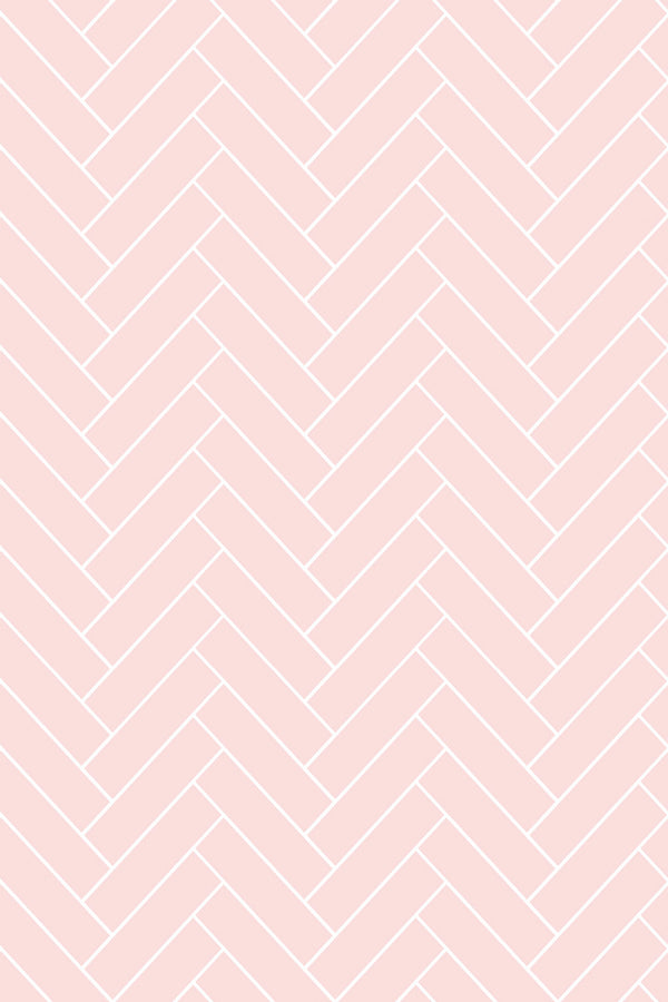 Pink herringbone