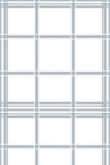 A plaid pattern with intersecting thin grey lines, forming evenly spaced squares on a white background. Peel and stick removable wallpaper.