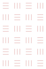 Alternating patterns of vertical, horizontal, and stacked pink lines on a white background. Peel and stick removable wallpaper.