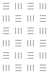 A repeating pattern of minimal geometric lines arranged in a grid on a white background, with alternating vertical and horizontal dark green lines. Peel and stick removable wallpaper.