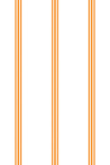 Orange striped wallpaper pattern with vertical orange lines of varying thickness evenly spaced on a white background, creating a modern and simple geometric design. Peel and stick removable wallpaper.