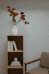 Self-adhesive marble wallpaper with a subtle, natural stone-like texture in light grey tones, adding a sophisticated and elegant touch to the room's decor.