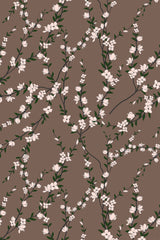 Brown blooming tree