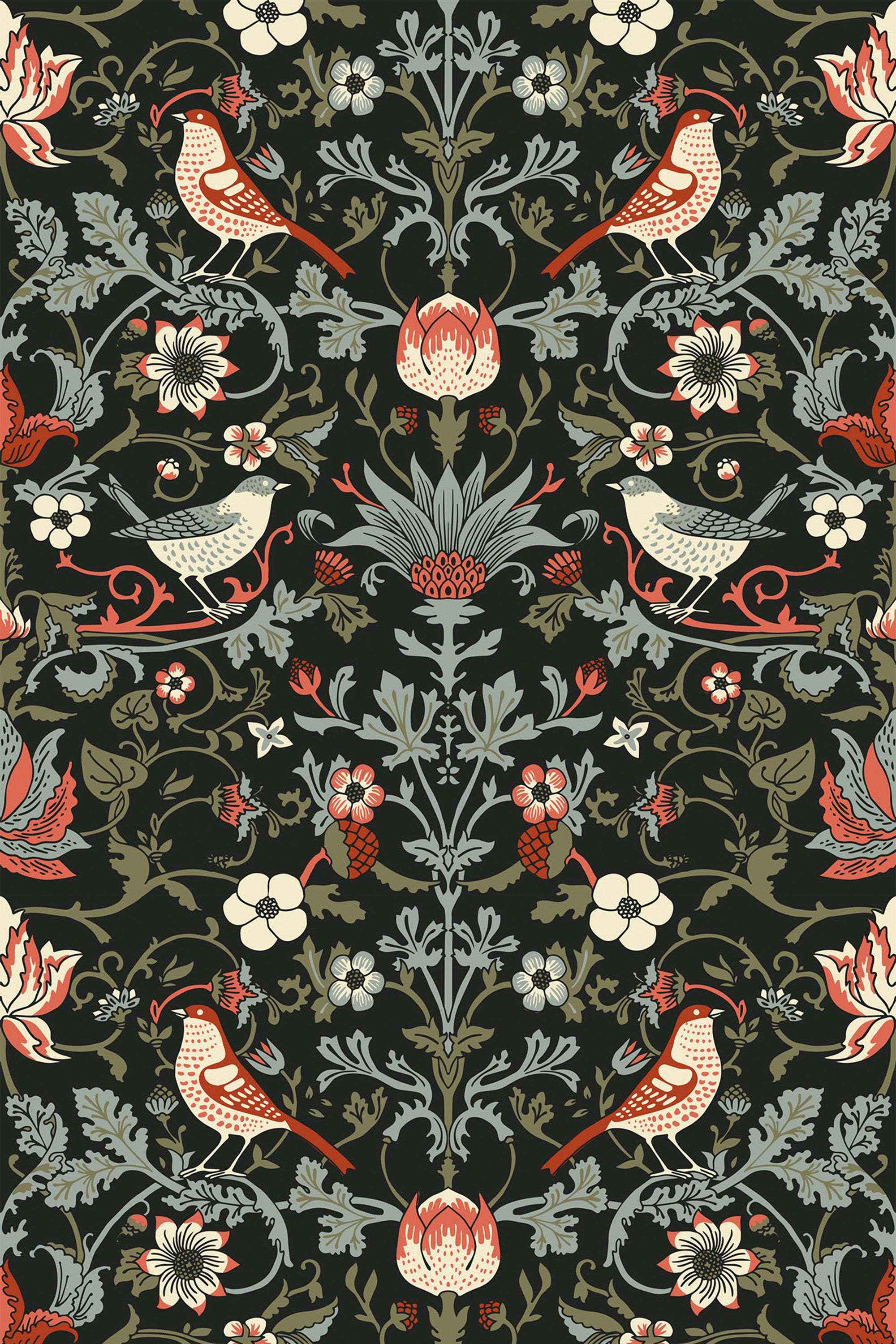 vintage bird wallpaper uk