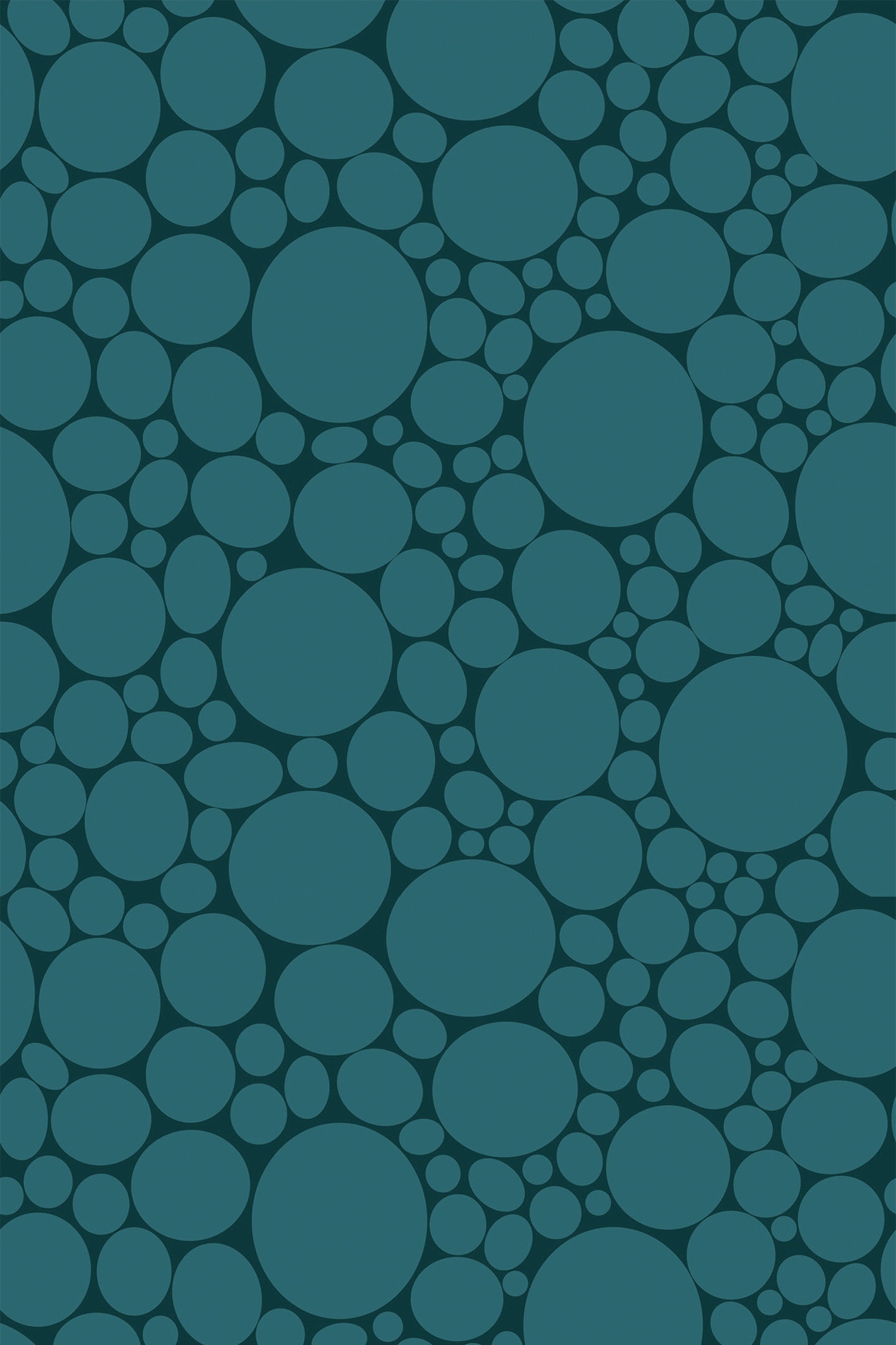 turquoise polka dots wallpaper
