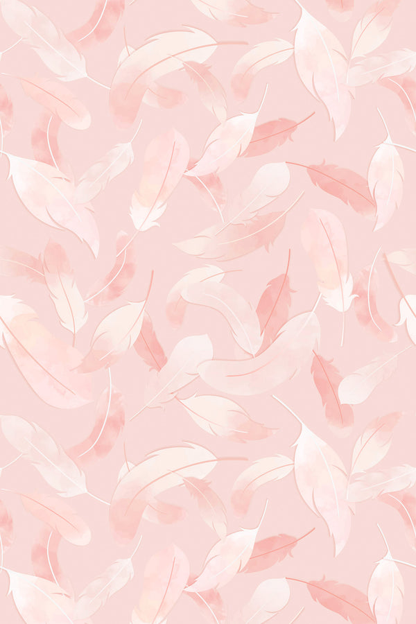 Pink nursery feathers