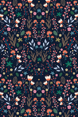 Dark scandinavian floral