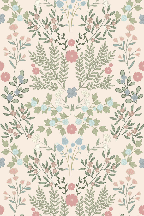 Pastel floral garden