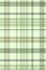 A repeating pattern with a classic plaid design in varying shades of green and white, with crosshatched lines creating an overlapping pattern of squares and stripes, adding depth and texture. Peel and stick removable wallpaper.