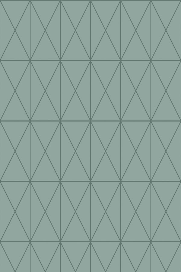 Green geometric tile