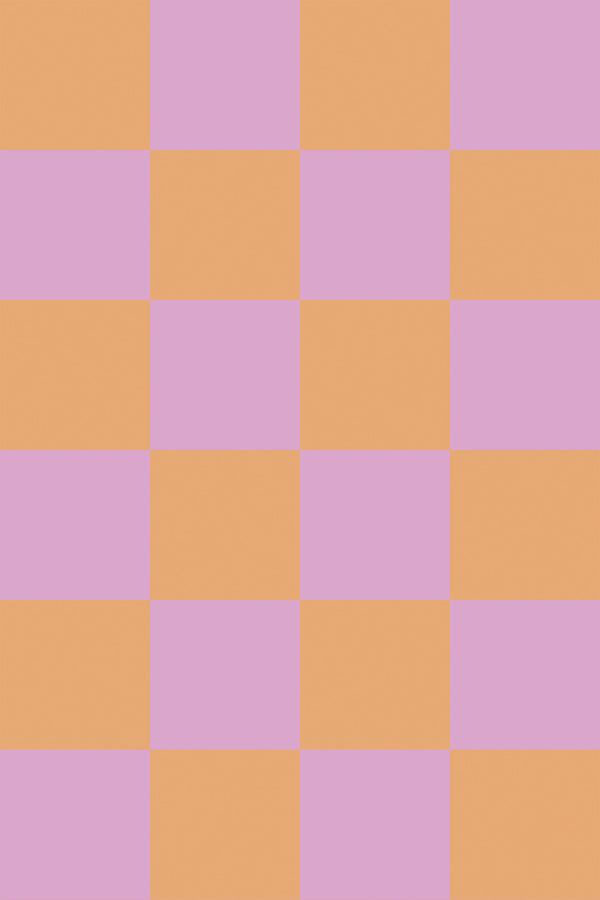 Pink and orange check