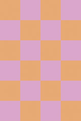 Pink and orange check