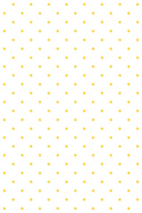 Yellow polka dots on a white background pattern, peel and stick removable wallpaper.