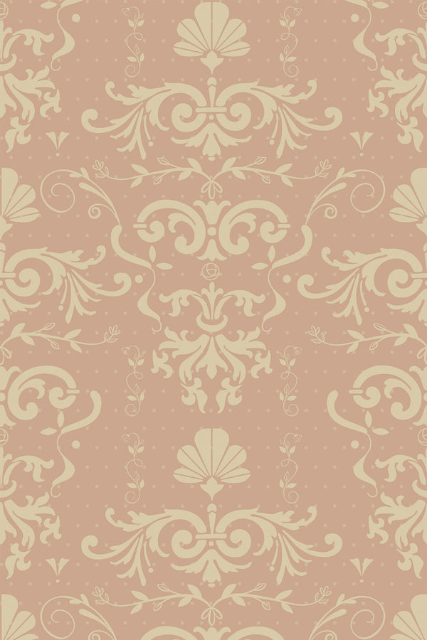 Old pink damask