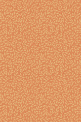 Orange and beige intertwined leafy branch patterns on a seamless background, ideal for a cozy autumn-themed decor, known as 'Autumn branch' peel and stick removable wallpaper.