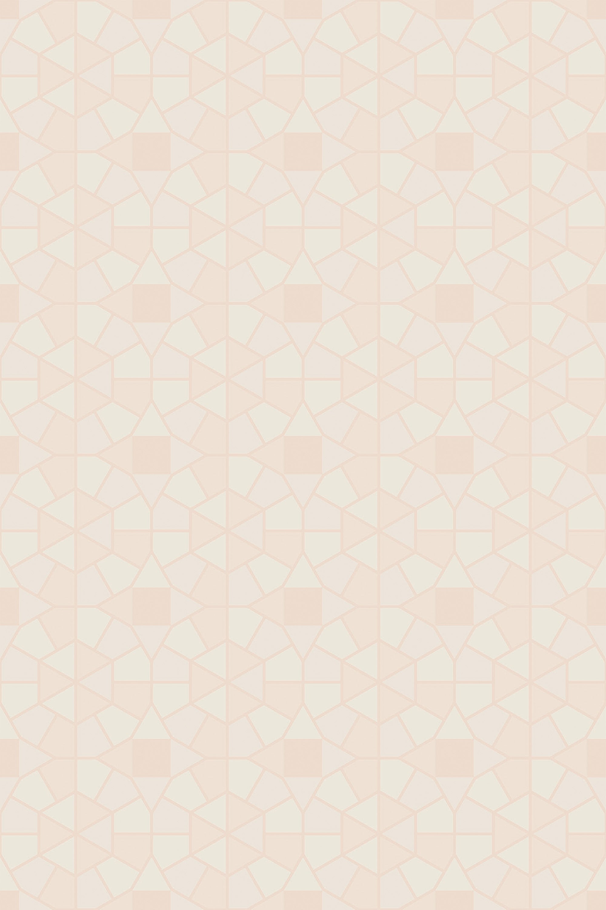 Geometric mosaic pattern in pastel tones for a subtle decorative backdrop, peel and stick removable wallpaper.