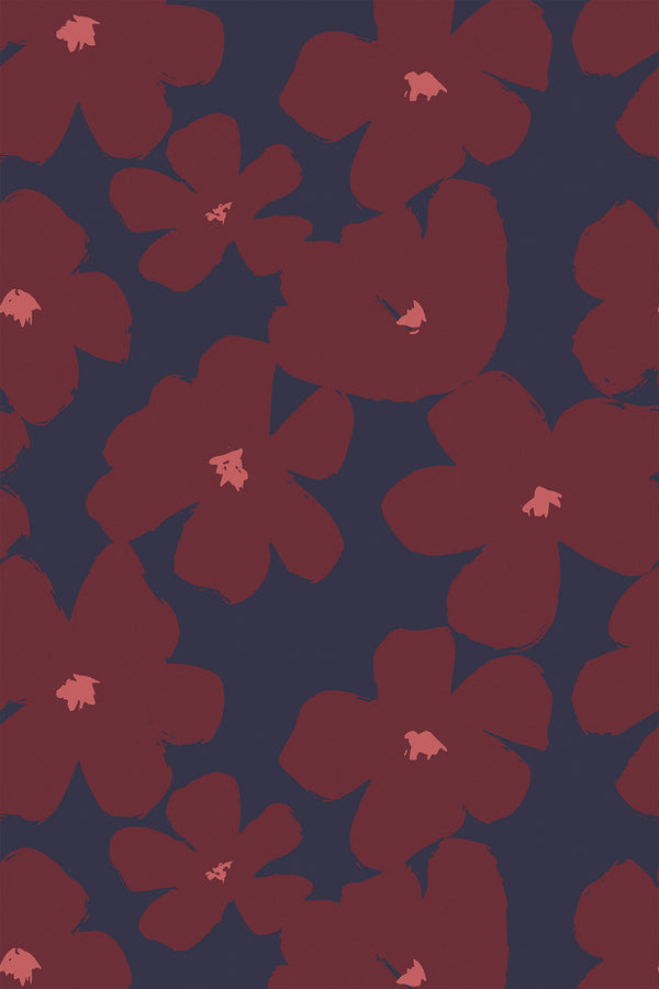 Brush stroke flowers