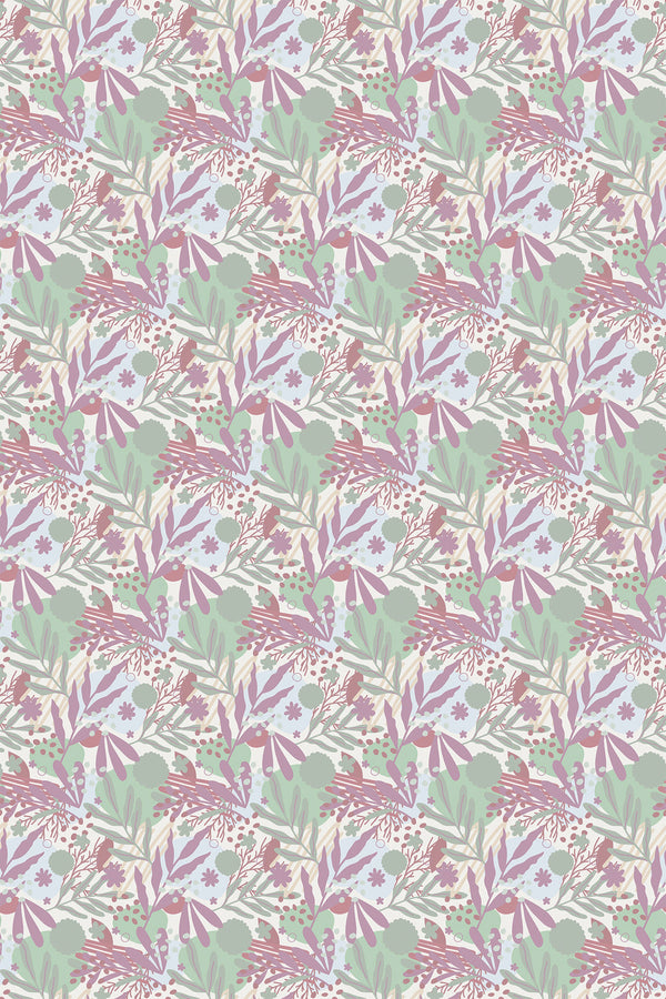 Leaf and flower pattern