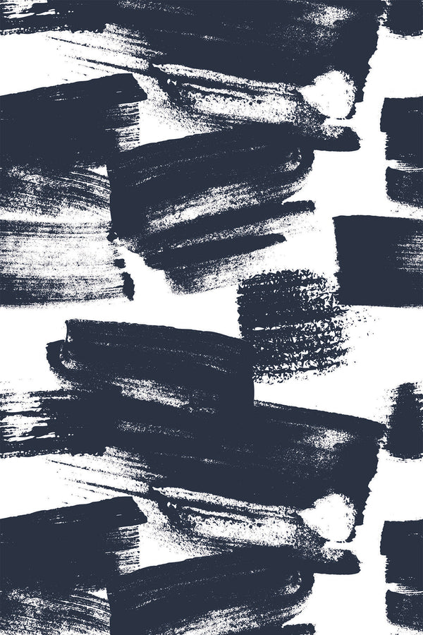 Navy Brush Strokes