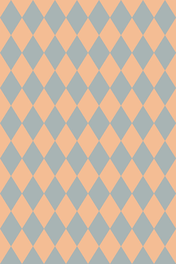 Peach and Sage Harlequin