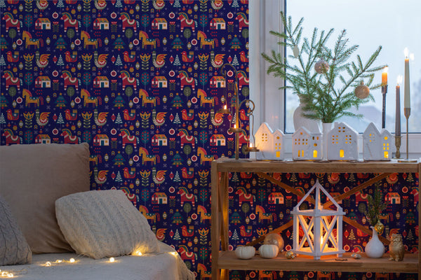 Christmas Decorating: Meet Our First Christmas Wallpaper Collection