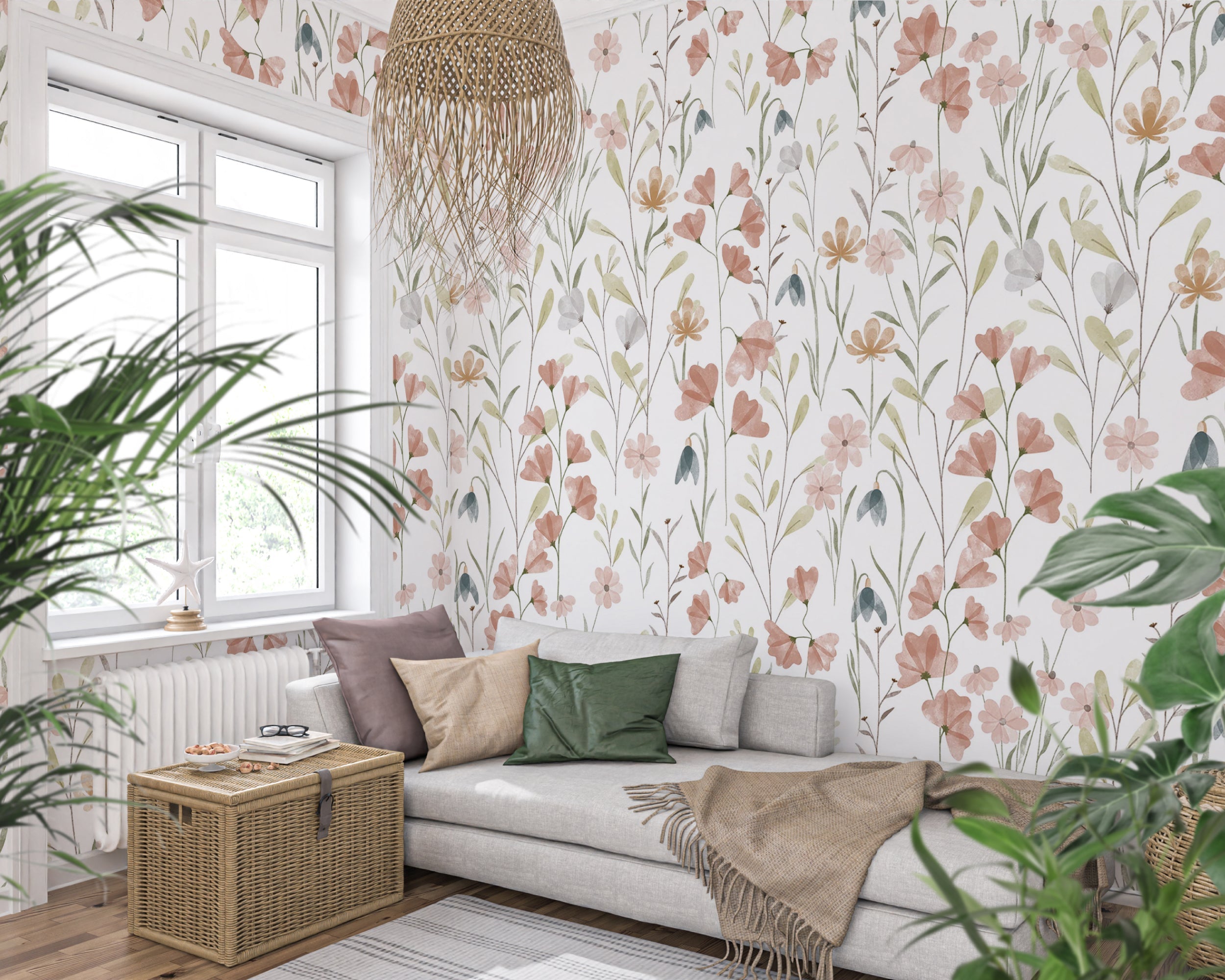 Elevate Your Space with 5 Soft Floral Wallpapers