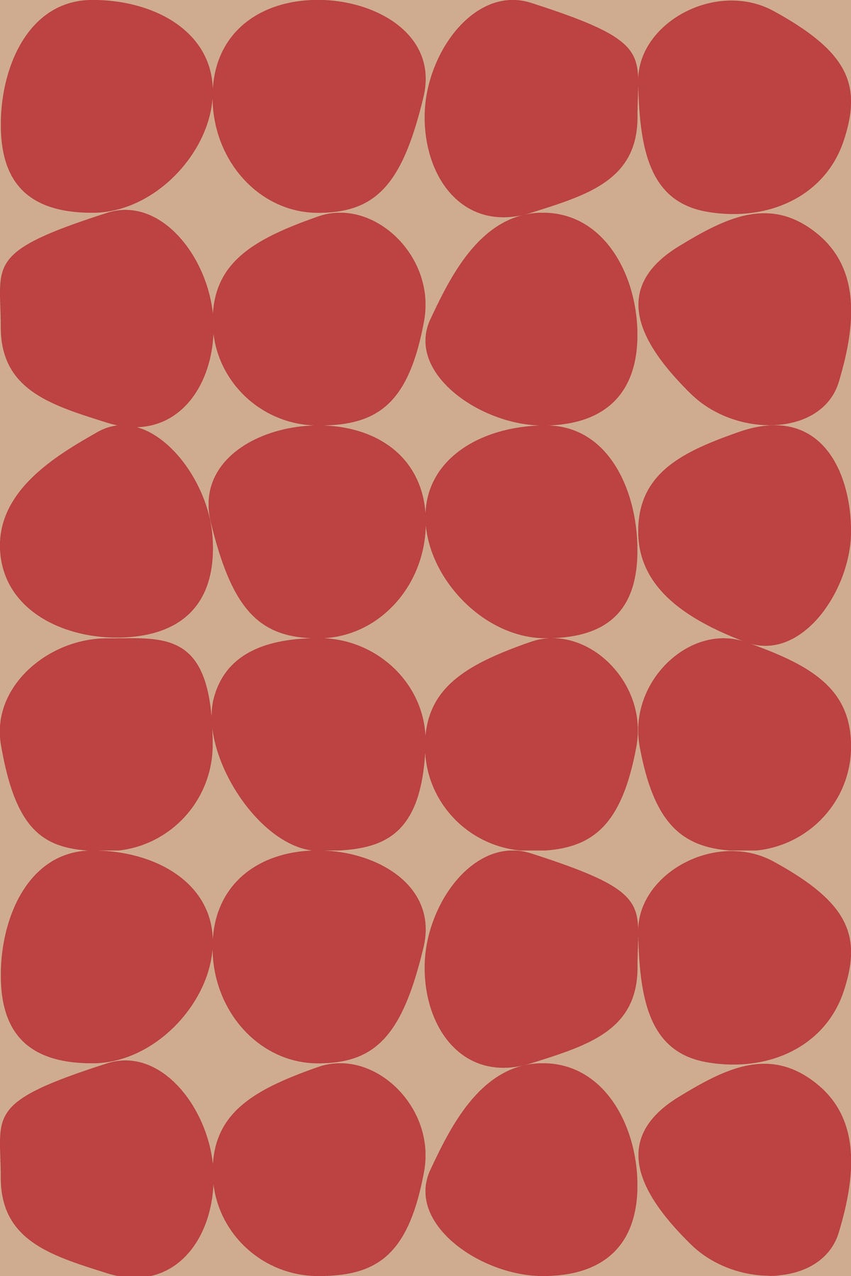 Wallpaper pattern with big red dots