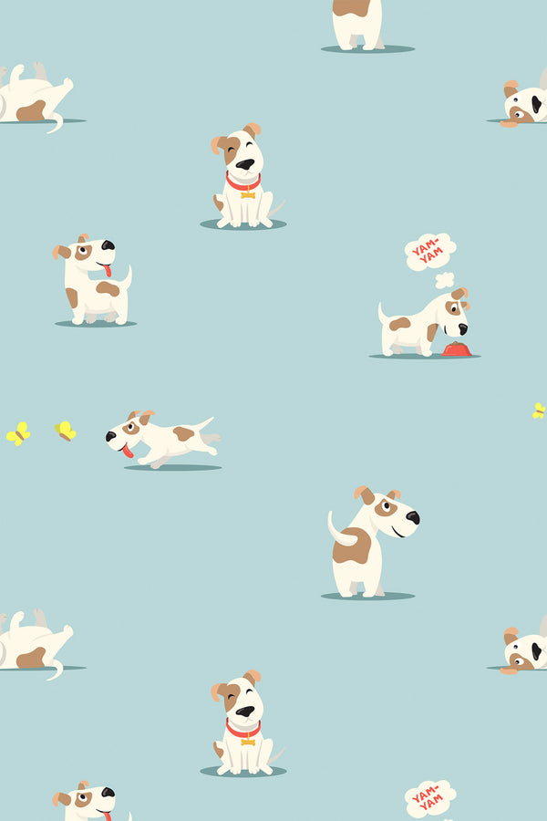 cute dog wallpaper for kids room