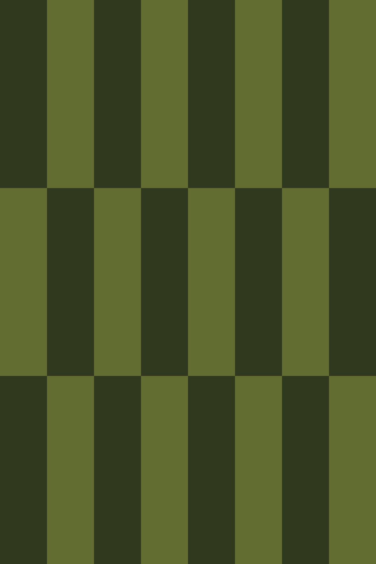 Alternating dark and olive green vertical stripe wallpaper pattern