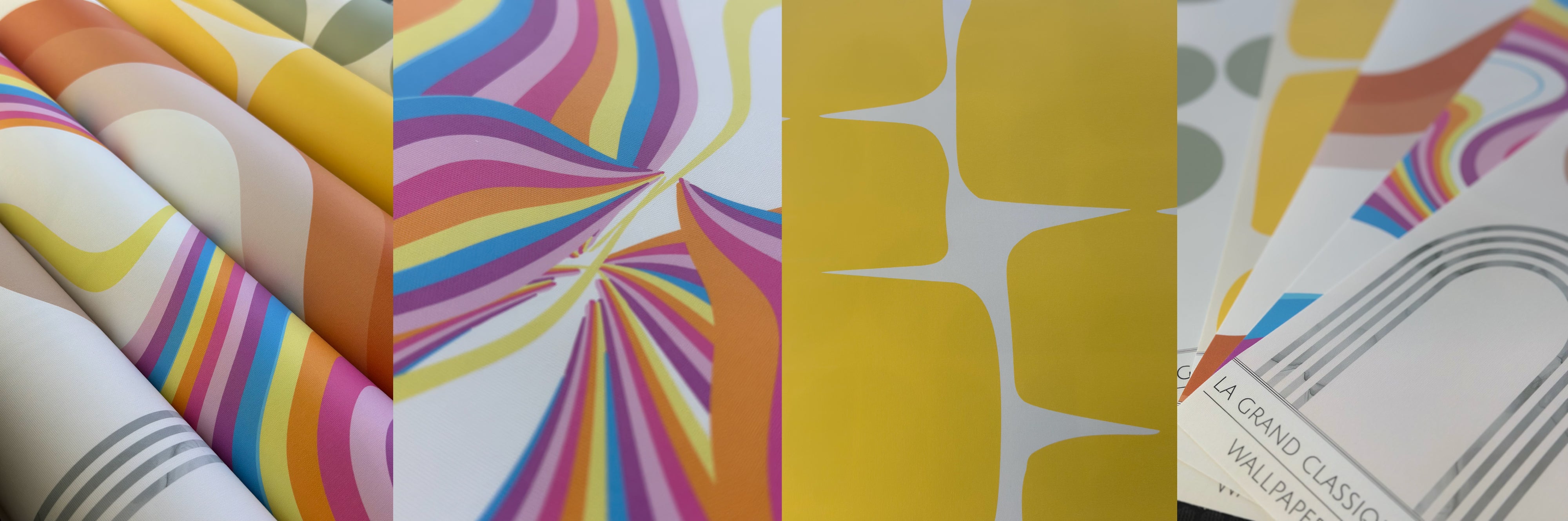 Colorful wallpaper designs from La Grand Classique
