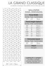 hexagonal tile peel and stick wallpaper specifiation