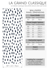 seamless rain drops peel and stick wallpaper specifiation