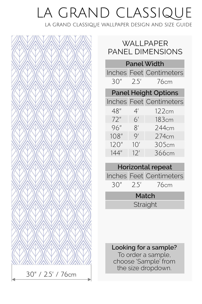 seamless botanical leaf peel and stick wallpaper specifiation