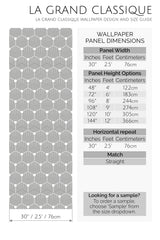 seamless hexagon peel and stick wallpaper specifiation