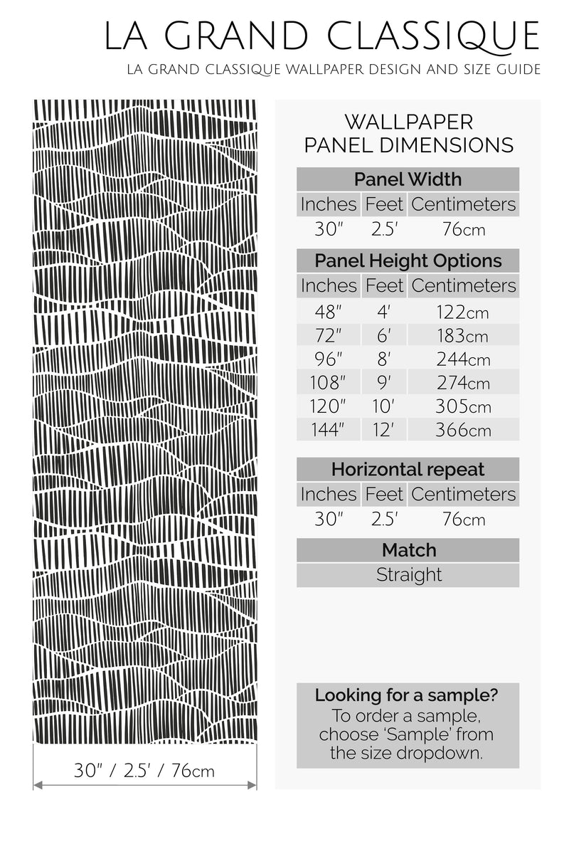 mesh peel and stick wallpaper specifiation