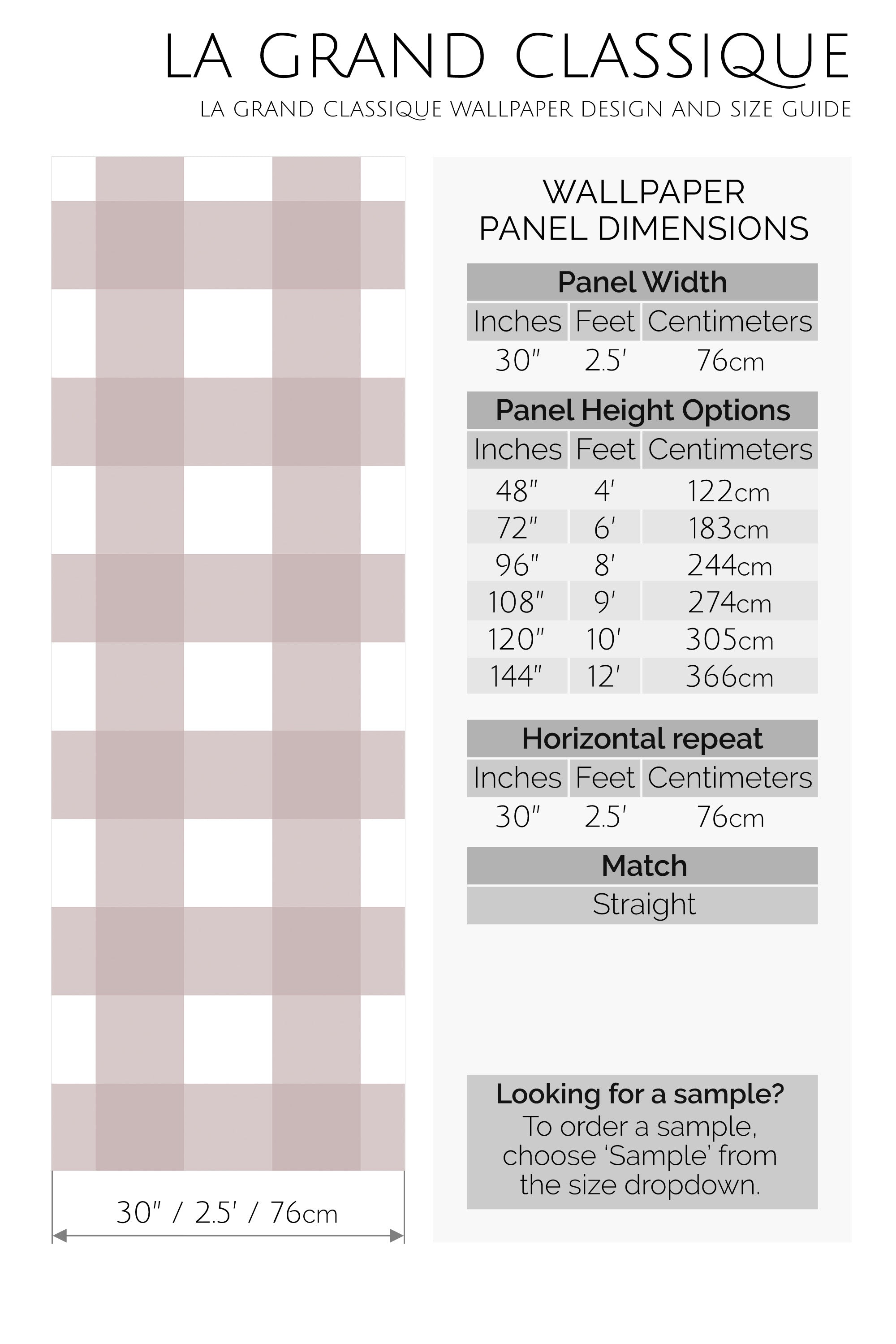 thick plaid peel and stick wallpaper specifiation