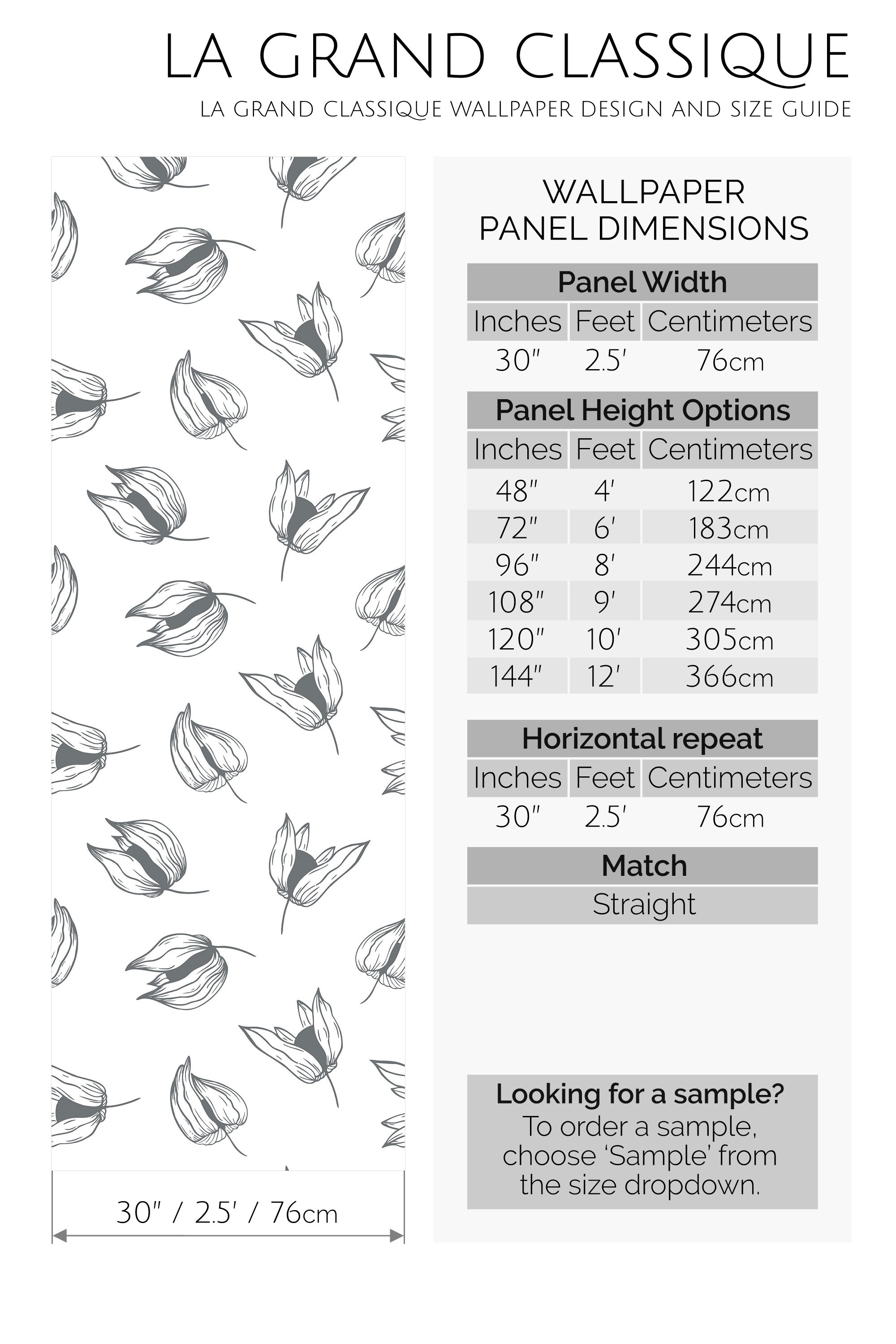 physalis peel and stick wallpaper specifiation