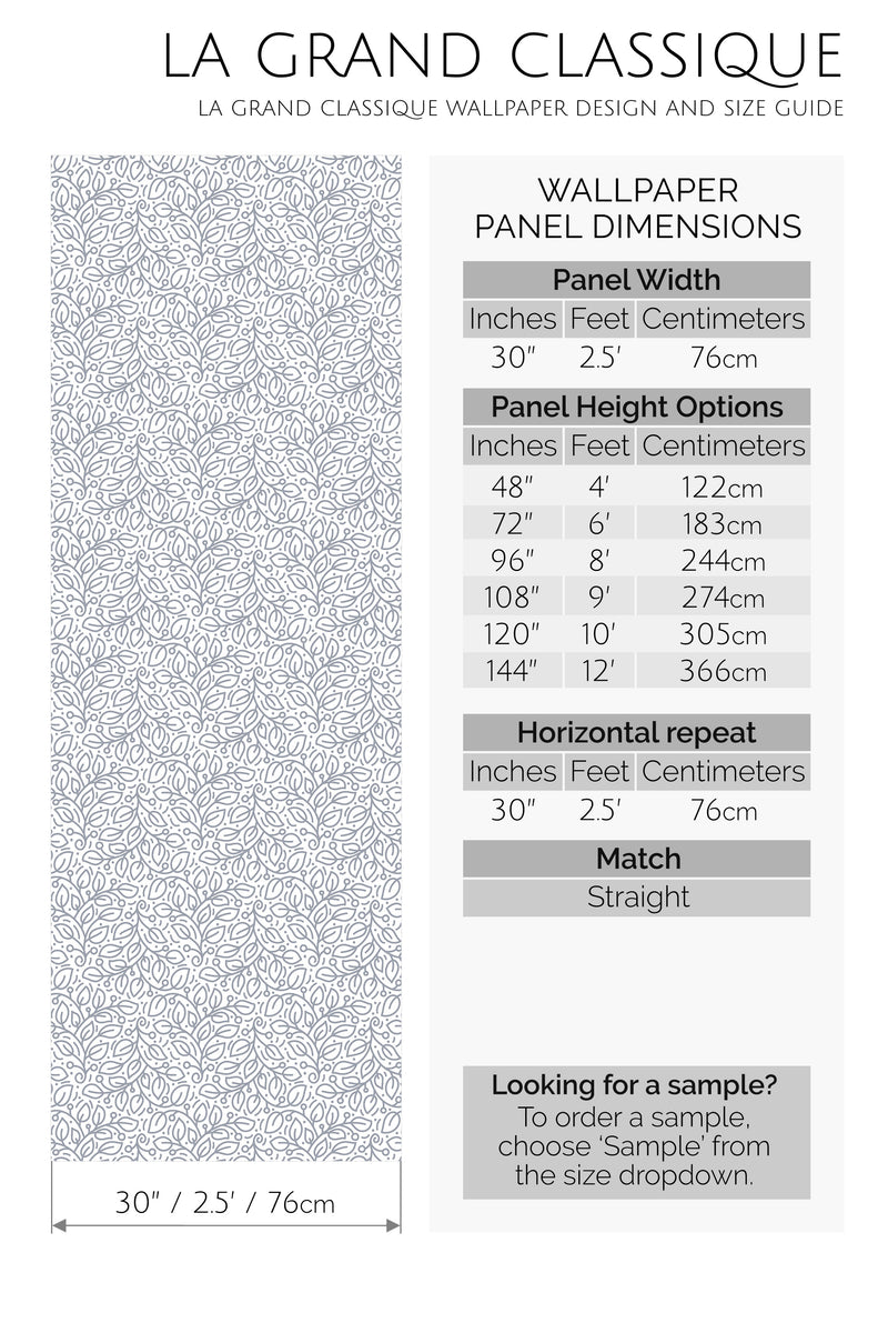 seamless leaf peel and stick wallpaper specifiation